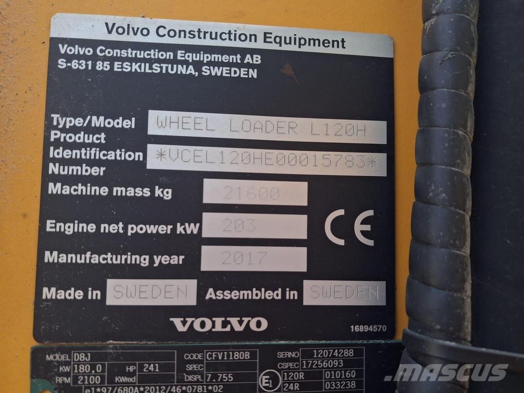 Volvo L120H Hjullastare