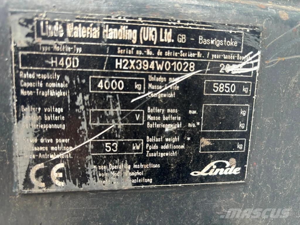 Linde H40 Heftruck Diesel Dizelski viličarji