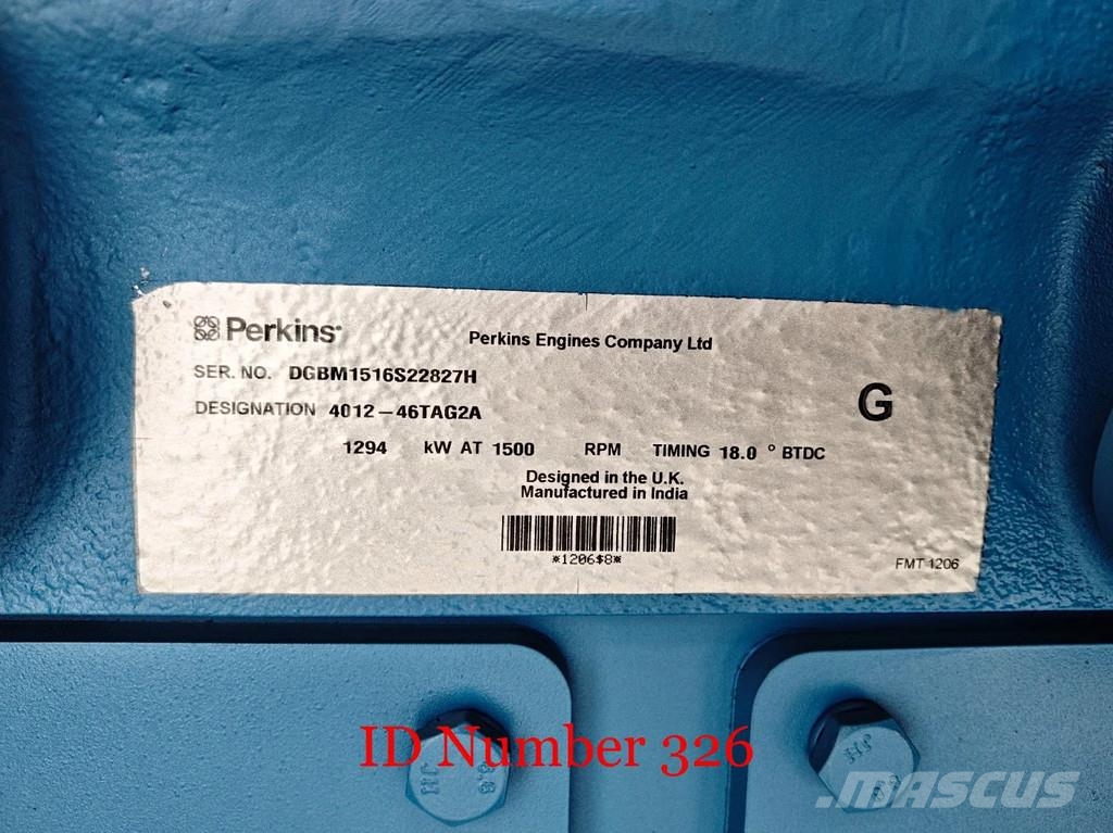 Perkins 4012-46TAG2A V12 1500 KVA Unused! Diesel Generatoren