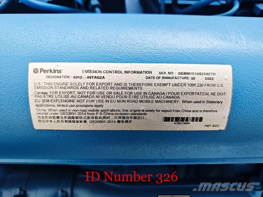 Perkins 4012-46TAG2A V12 1500 KVA Unused! Diesel Generatoren