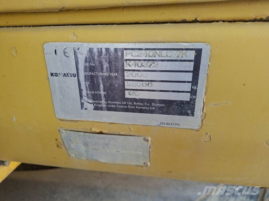 Komatsu PC 240 NLC-7 Escavadoras de rastos