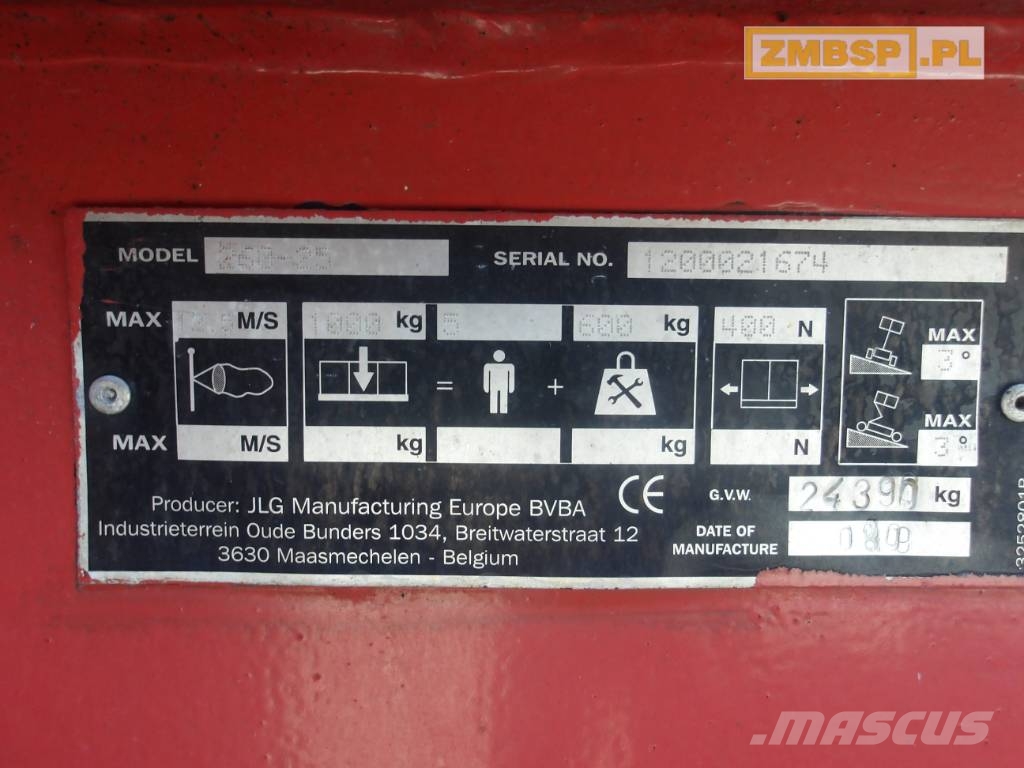 JLG 260-25 Žirkliniai keltuvai