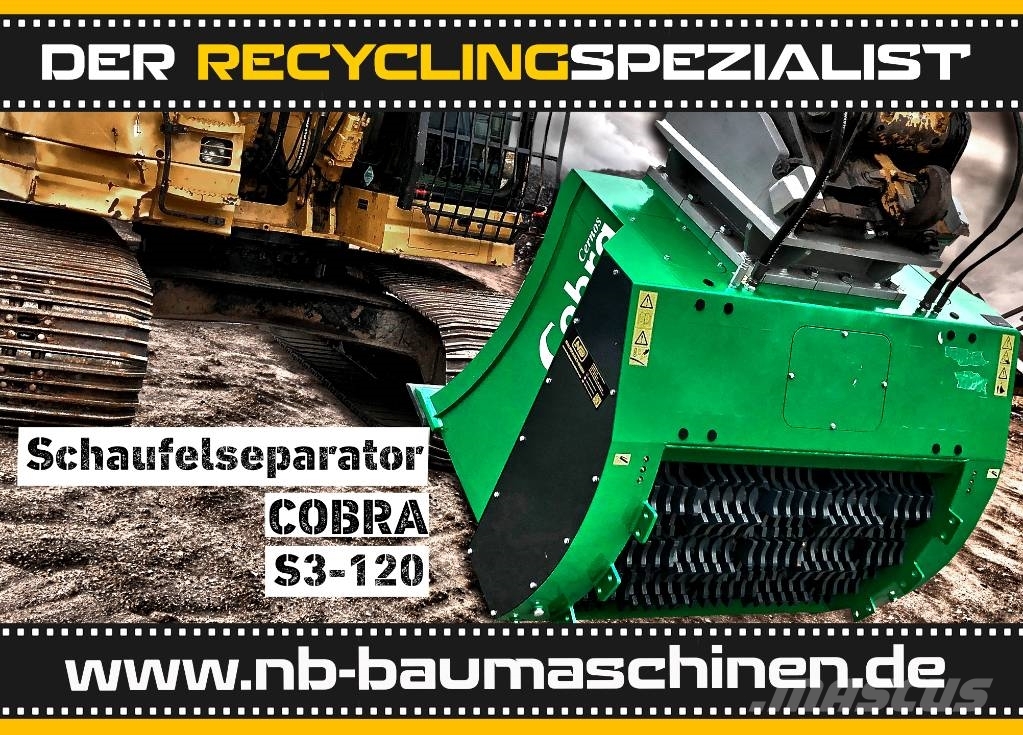 Cobra Siebschaufel S3-120 | Schaufelseparator Bagger Κάδοι κοσκινίσματος