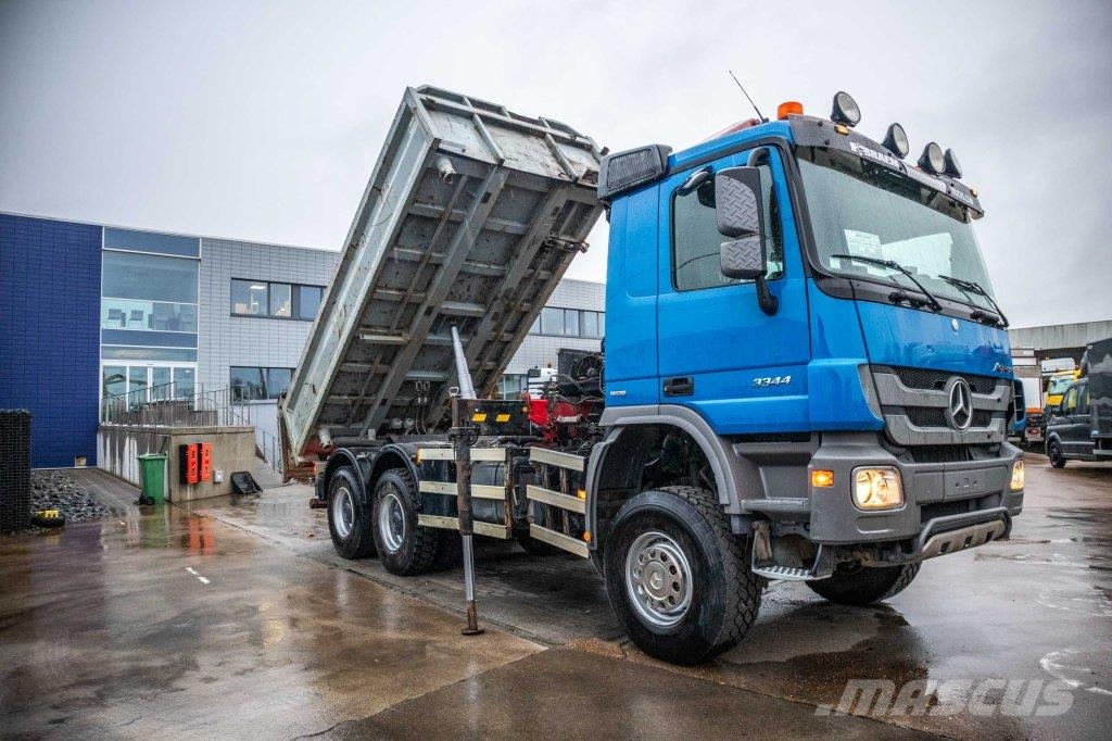 Mercedes-Benz ACTROS 3344 AK -MP3+HMF 1643 Z2 Bañeras basculantes usadas