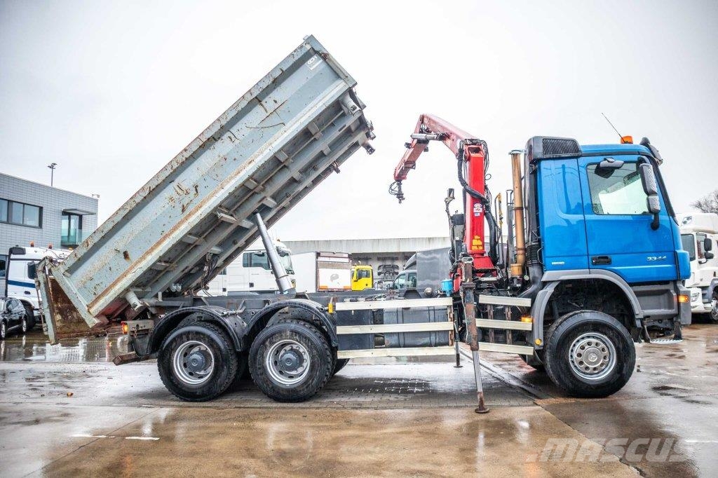 Mercedes-Benz ACTROS 3344 AK -MP3+HMF 1643 Z2 Bañeras basculantes usadas