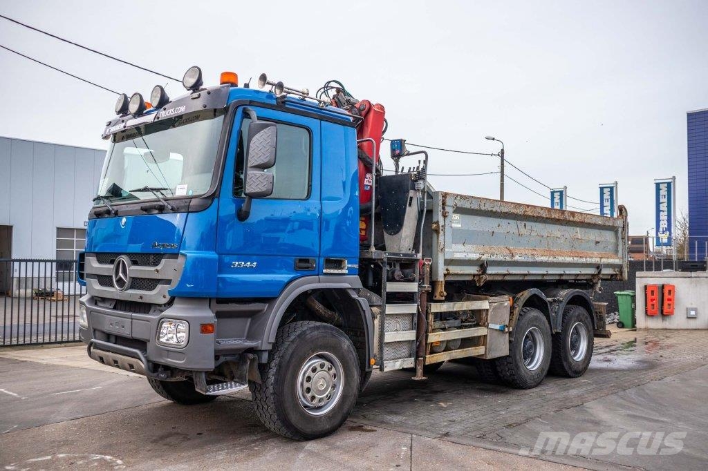Mercedes-Benz ACTROS 3344 AK -MP3+HMF 1643 Z2 Bañeras basculantes usadas