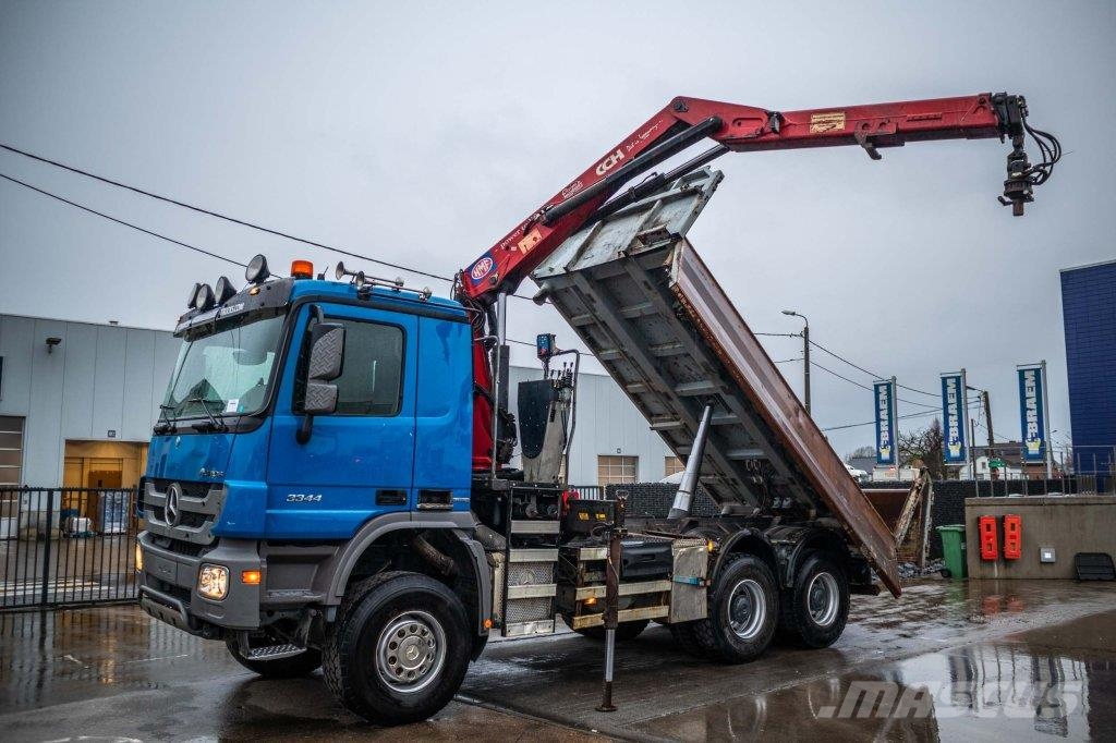 Mercedes-Benz ACTROS 3344 AK -MP3+HMF 1643 Z2 Bañeras basculantes usadas