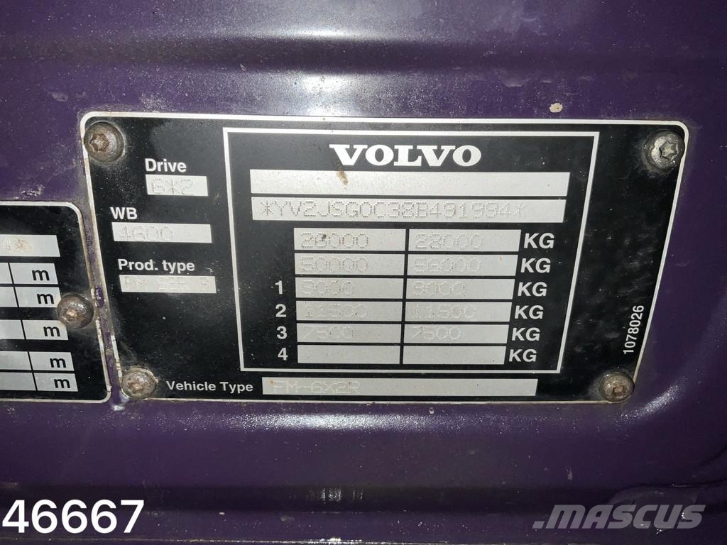 Volvo FM 400 Euro 5 AJK 25 Ton haakarmsysteem شاحنات الرافعات الخطافية