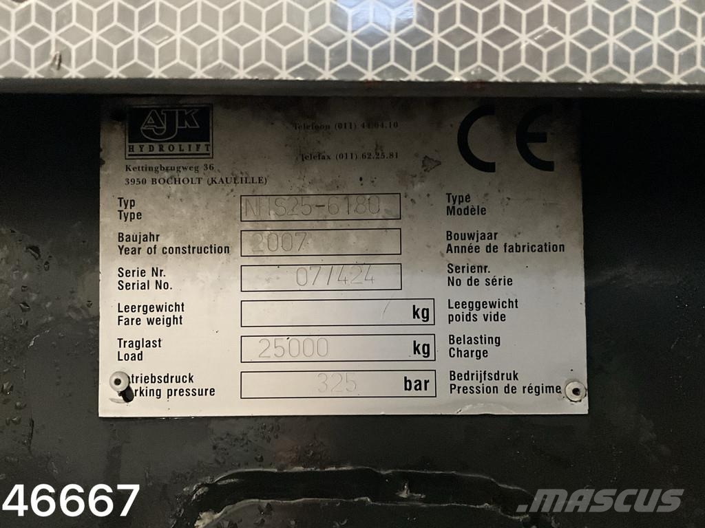 Volvo FM 400 Euro 5 AJK 25 Ton haakarmsysteem شاحنات الرافعات الخطافية