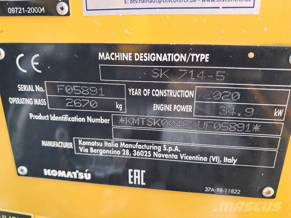 Komatsu SK714-5 Skid steer mini nakladalci