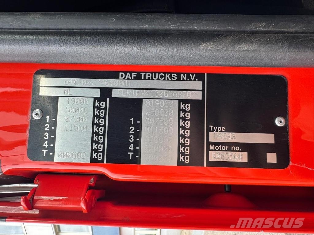 DAF XF 450 4X2 EURO 6 MEGA 트랙터 유닛