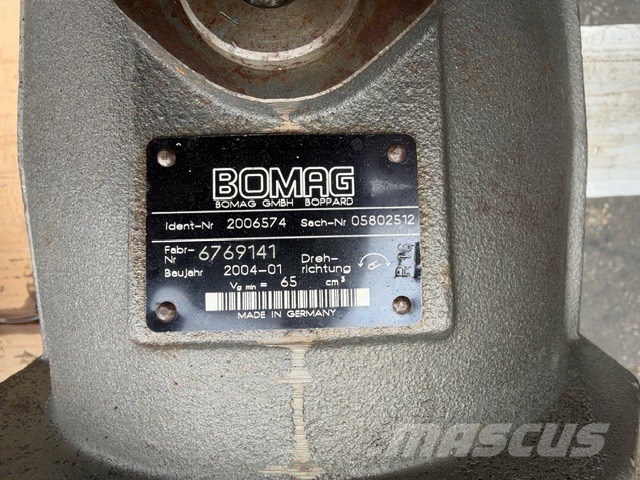 Bomag BC 772 RB USED TRAVEL HYDRAULIC ENGINE COMPLET Уплотнители для закладки отходов