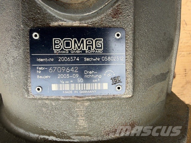 Bomag BC 772 RB USED TRAVEL HYDRAULIC ENGINE COMPLET Уплотнители для закладки отходов