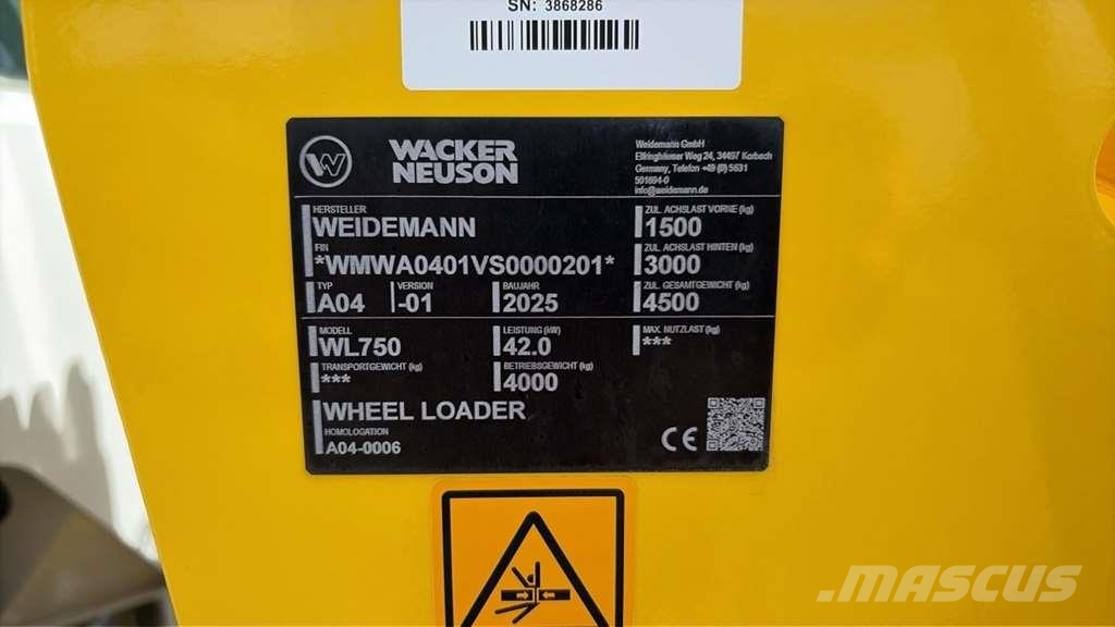 Wacker Neuson WL750 Tekerlekli yükleyiciler