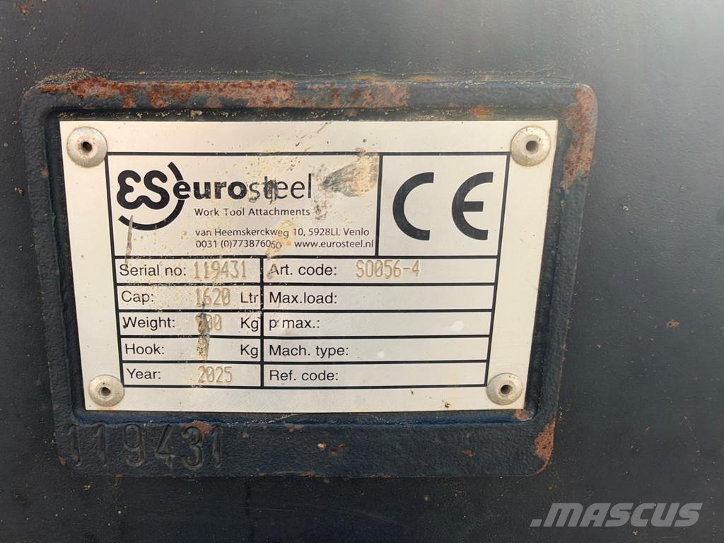 Eurosteel ditch cleaning bucket CW40 2000mm Bakken