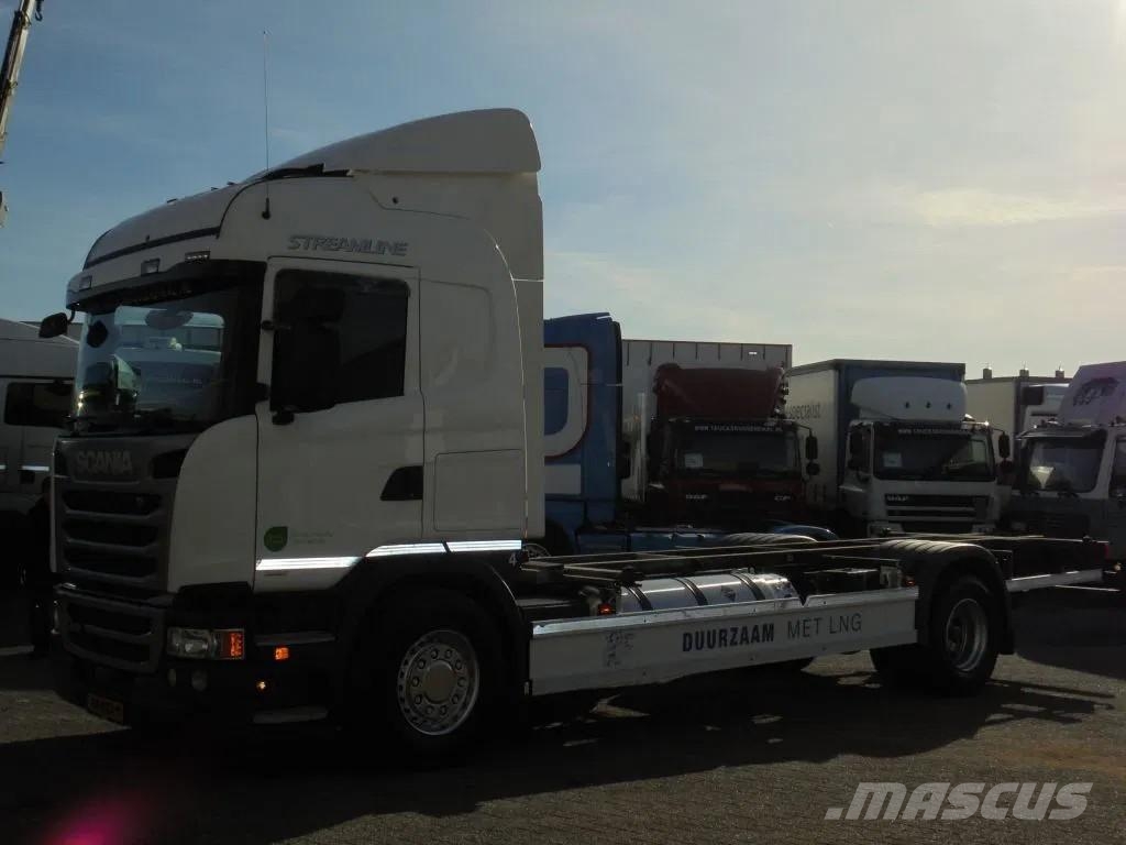 Scania G 340 + Euro 6 + LNG + Manual+BDF شاحنات بمقصورة وهيكل