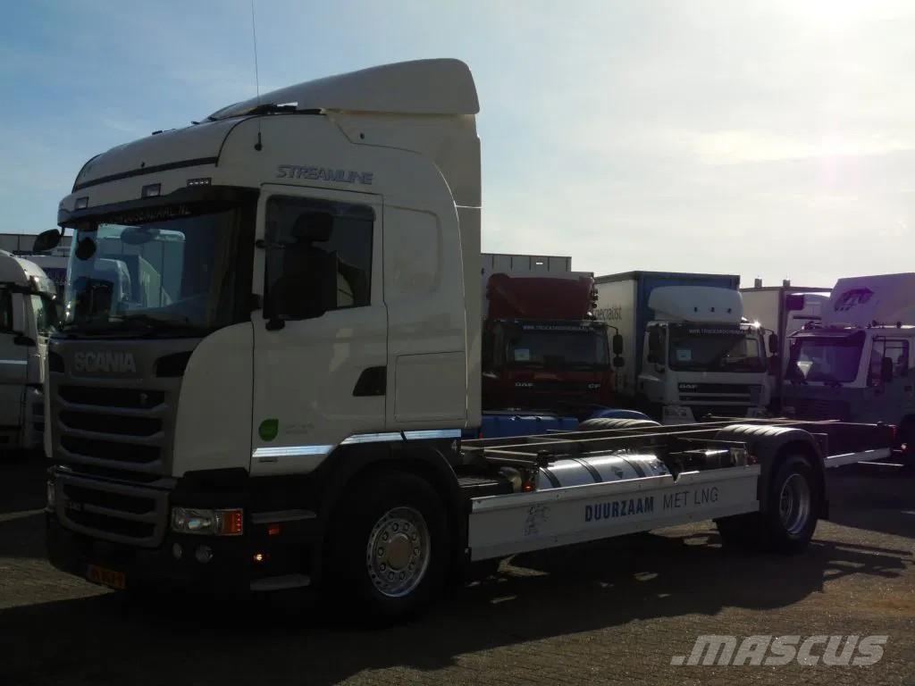 Scania G 340 + Euro 6 + LNG + Manual+BDF شاحنات بمقصورة وهيكل
