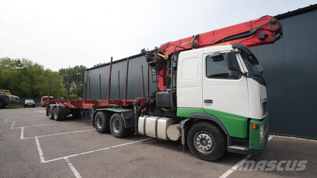 Volvo FH 460 6x4 combi with Palfinger SRX 47 crane and l Trækkere