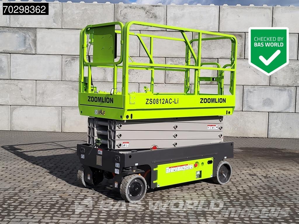 Zoomlion ZS0812AC-Li 8 M - Factory Warranty - CE-Certified Schaarhoogwerkers