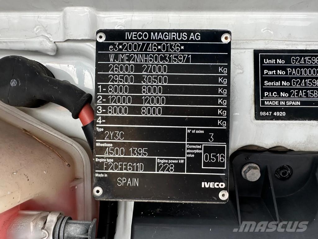 Iveco Stralis 310 6x2 / Euro 6 / Palfinger PK 23001-EH B مركبات النقل