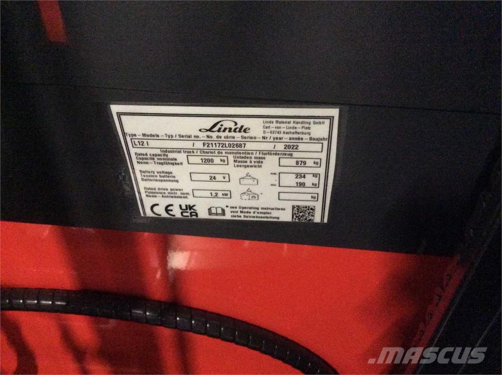 Linde L12I Apiladores eléctricos