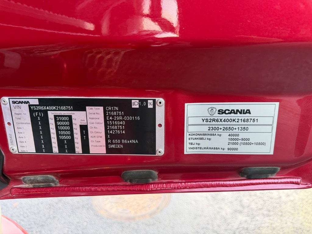 Scania R650 8x4 Camion pentru lemne