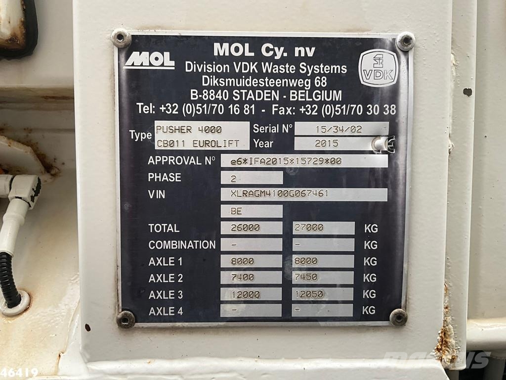DAF FAG CF 290 Euro 6 VDK 22m³ Komunalni tovornjaki