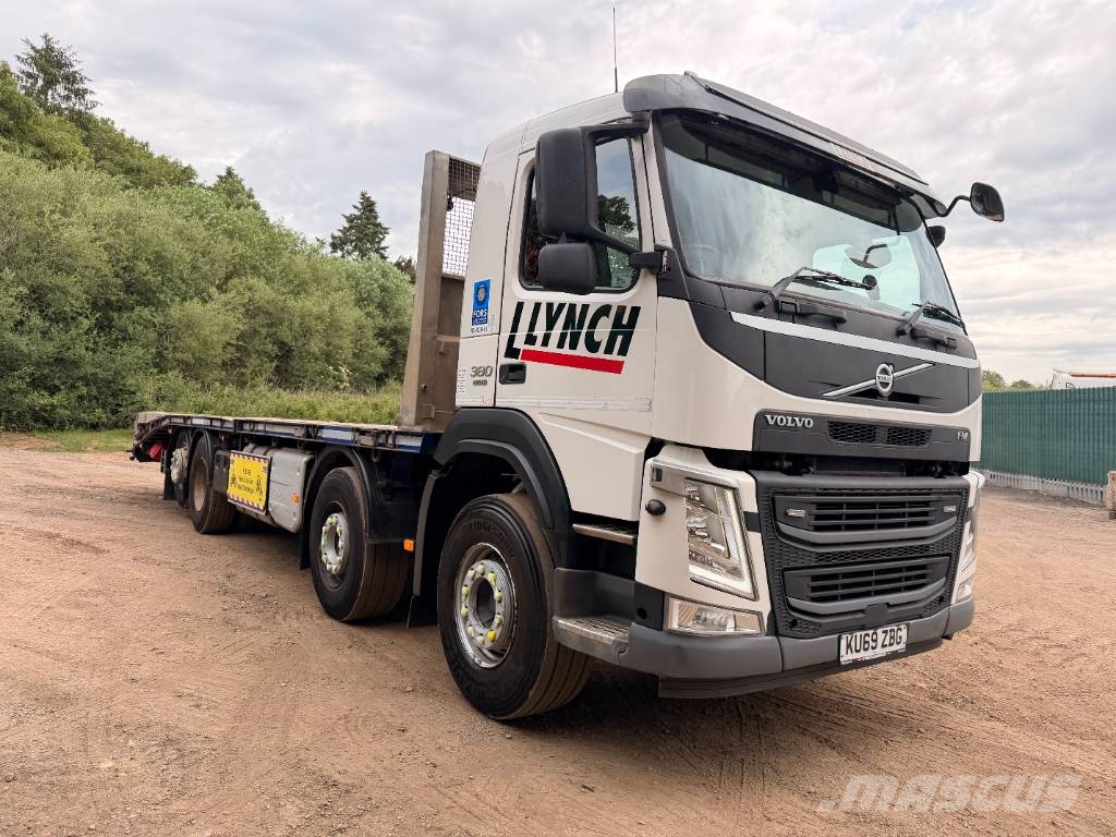 Volvo FM 380 8 X 2 Beavertail Flatbed Cheesewedge Camiones de superficie plana/cabrestantes