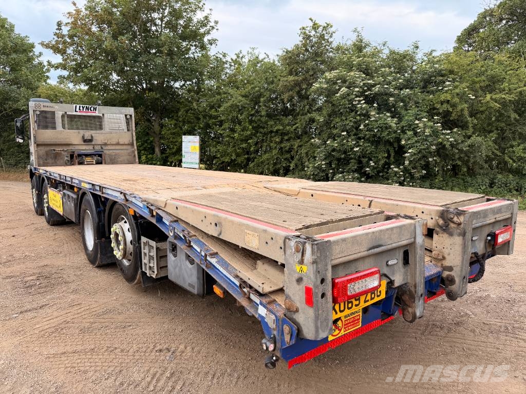 Volvo FM 380 8 X 2 Beavertail Flatbed Cheesewedge Camiones de superficie plana/cabrestantes