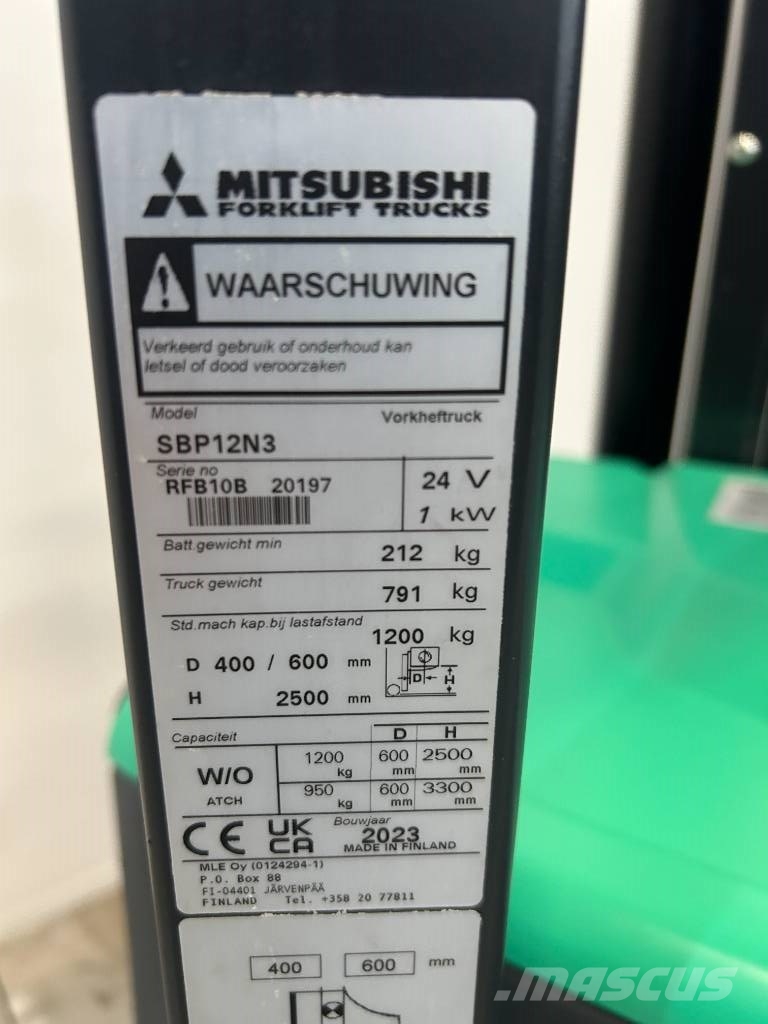 Mitsubishi SBP 12 N3 Montacargas manual