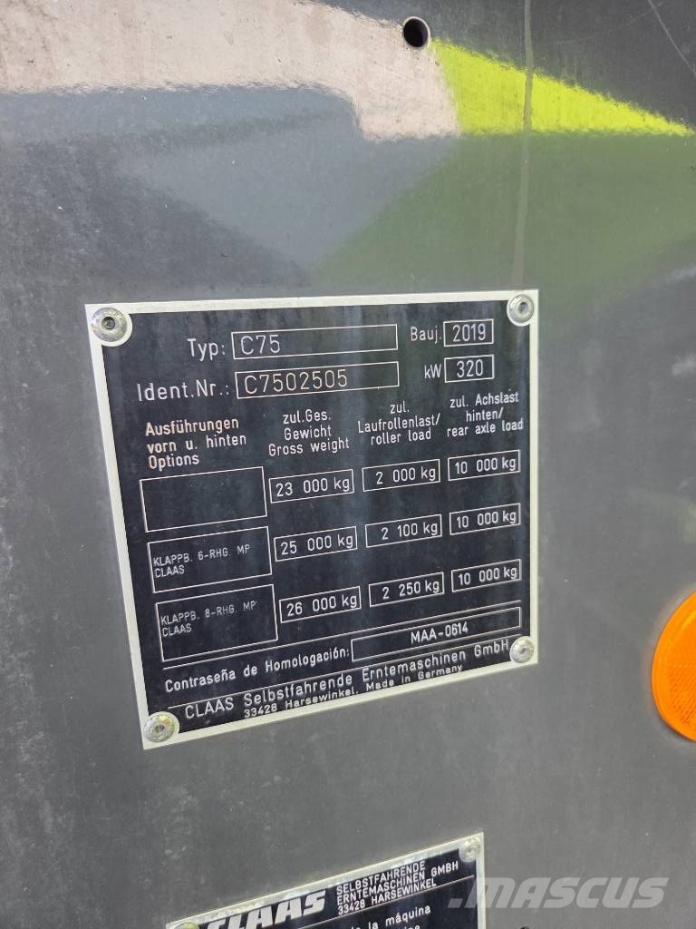CLAAS Lexion 750 TerraTrac Θεριζοαλωνιστικές μηχανές