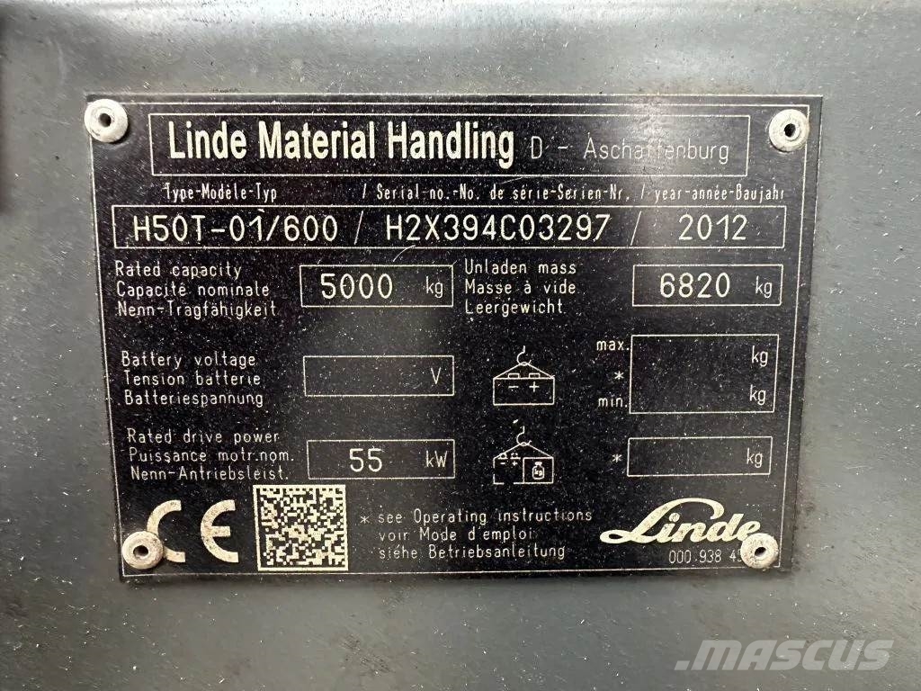 Linde H50/600T LPG forklifts