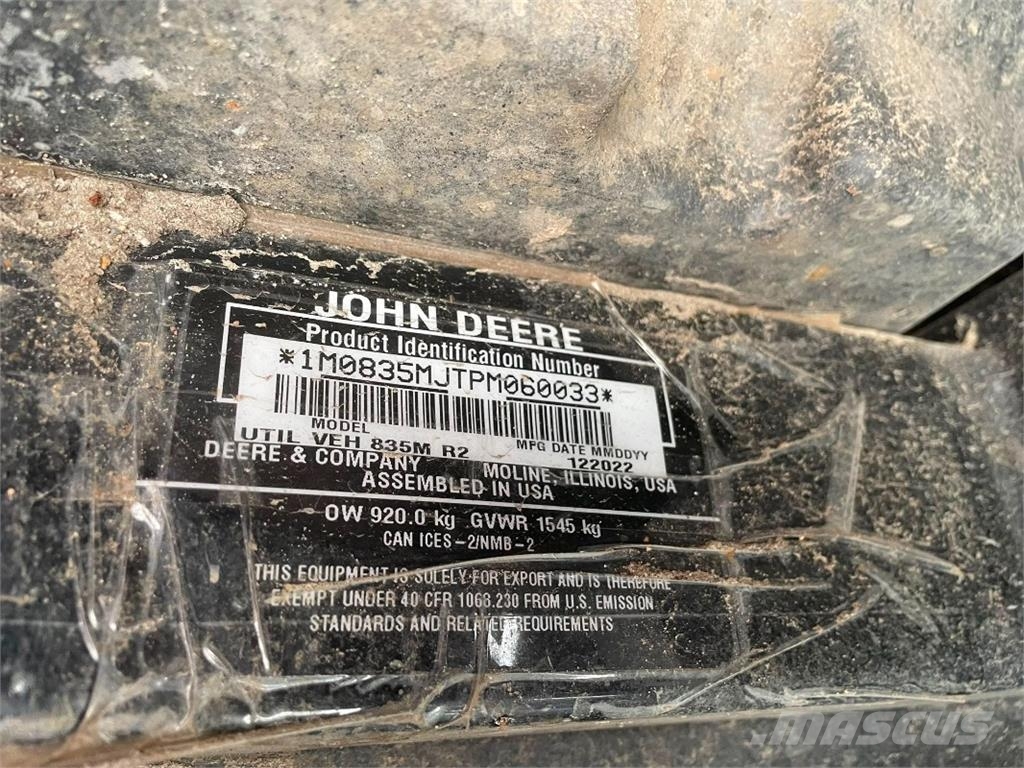 John Deere Gator XUV835M *Benzin* Todoterrenos