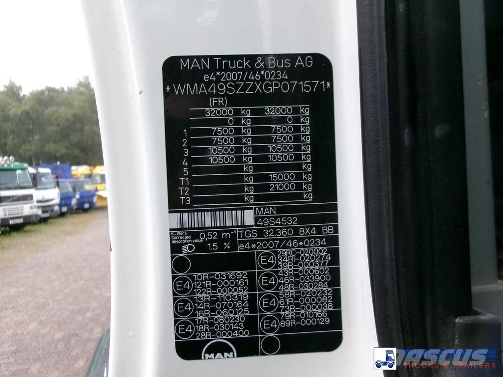 MAN TGS 32.360 8X4 Euro 6 Imer concrete mixer 9 m3 ミキサー車
