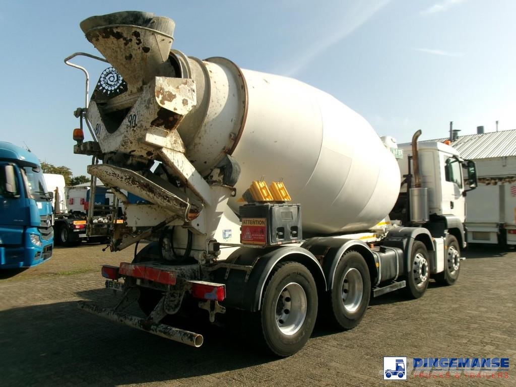 MAN TGS 32.360 8X4 Euro 6 Imer concrete mixer 9 m3 ミキサー車
