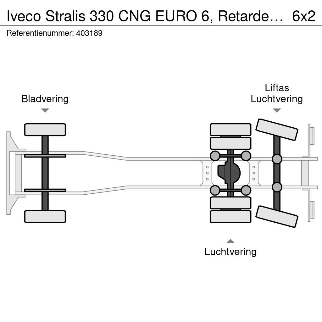 Iveco Stralis 330 CNG EURO 6, Retarder, CNG, Manual Camion à rideaux coulissants (PLSC)