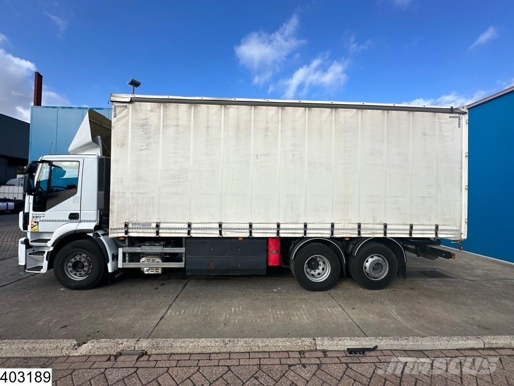 Iveco Stralis 330 CNG EURO 6, Retarder, CNG, Manual Camion à rideaux coulissants (PLSC)