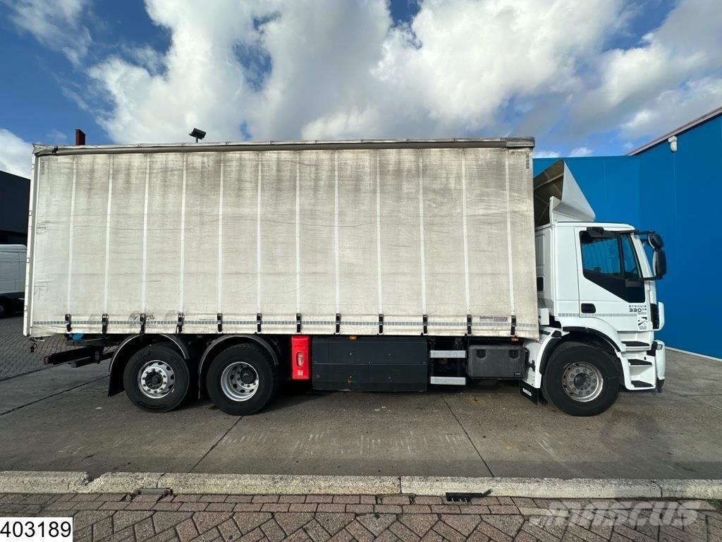 Iveco Stralis 330 CNG EURO 6, Retarder, CNG, Manual Camion à rideaux coulissants (PLSC)