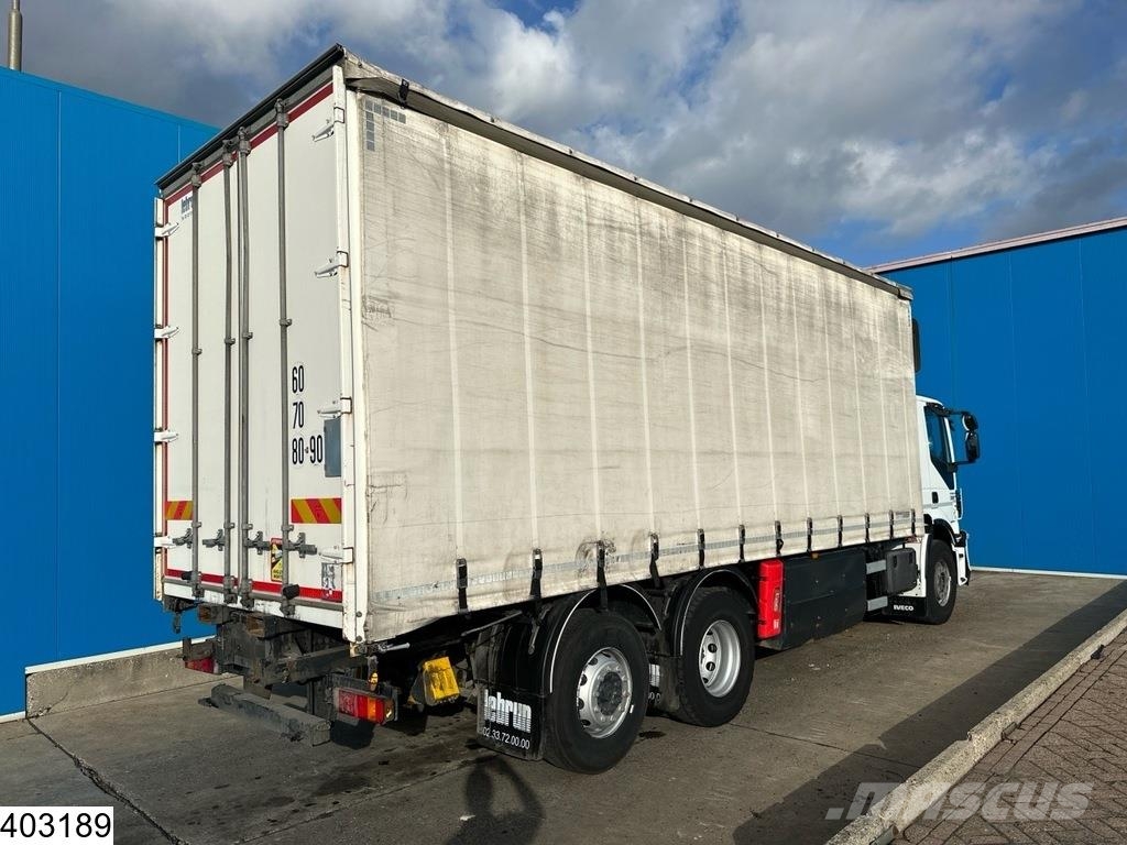 Iveco Stralis 330 CNG EURO 6, Retarder, CNG, Manual Camion à rideaux coulissants (PLSC)