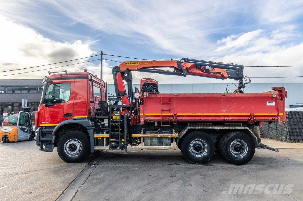 Mercedes-Benz AROCS 2640 BB+BIBENNE+PALFINGER 18T/m+3 EXT+RADIO+ Sora- ja kippiautot