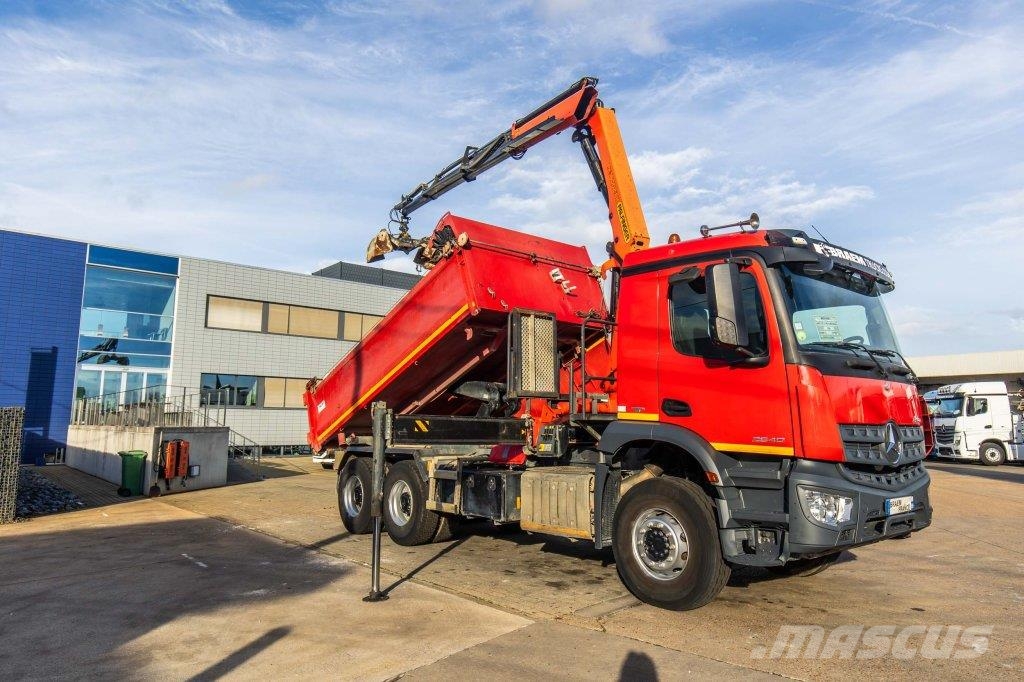 Mercedes-Benz AROCS 2640 BB+BIBENNE+PALFINGER 18T/m+3 EXT+RADIO+ Sora- ja kippiautot