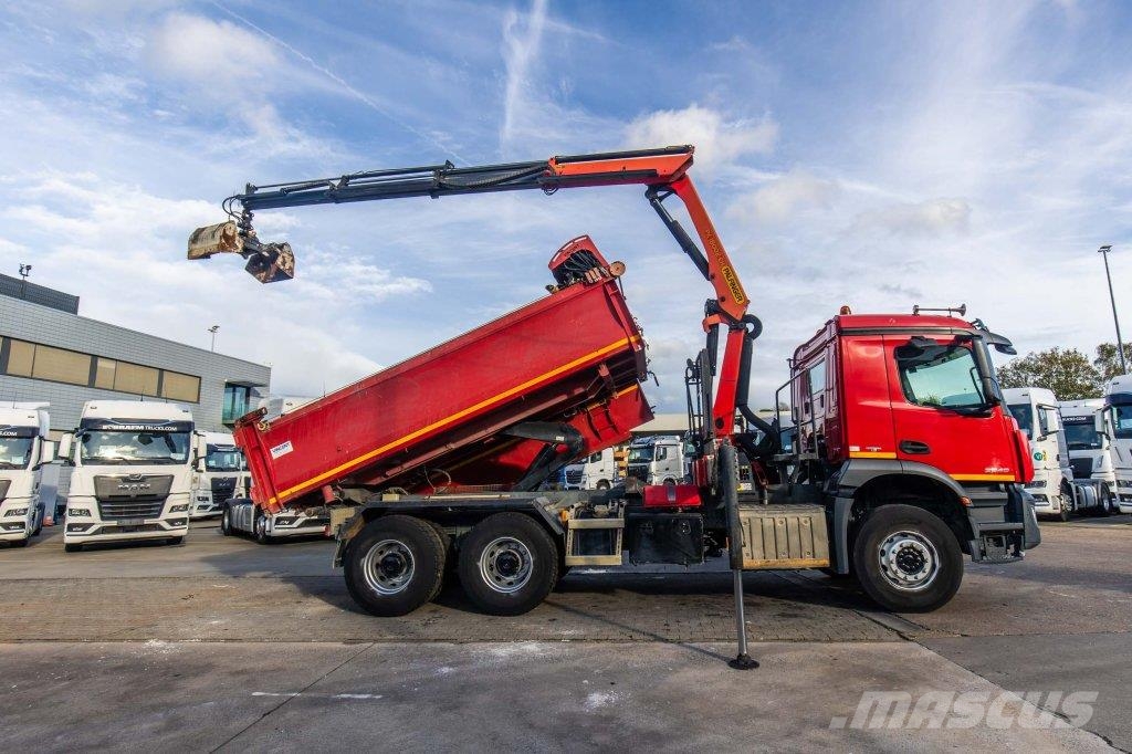 Mercedes-Benz AROCS 2640 BB+BIBENNE+PALFINGER 18T/m+3 EXT+RADIO+ Kipper
