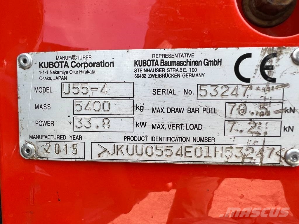 Kubota U 55-4 Міні-екскаватори < 7т
