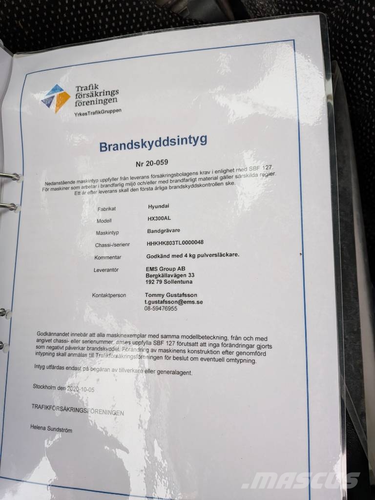 Hyundai HX300AL Bandgrävare i bra skick Raupenbagger