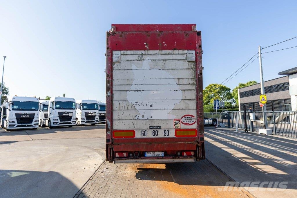 Lecitrailer CUELLO CISNE 3E-RD+DOUBLE ETAGE+DHOLLANDIA 2TON Semi remorque à rideaux coulissants (PLSC)