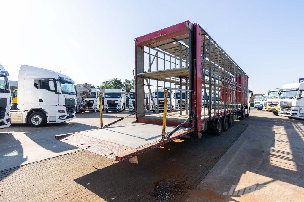 Lecitrailer CUELLO CISNE 3E-RD+DOUBLE ETAGE+DHOLLANDIA 2TON Semi remorque à rideaux coulissants (PLSC)