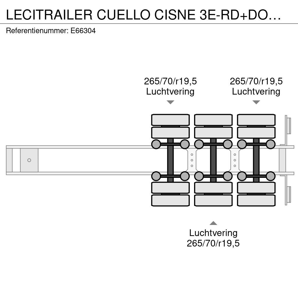 Lecitrailer CUELLO CISNE 3E-RD+DOUBLE ETAGE+DHOLLANDIA 2TON Semi remorque à rideaux coulissants (PLSC)