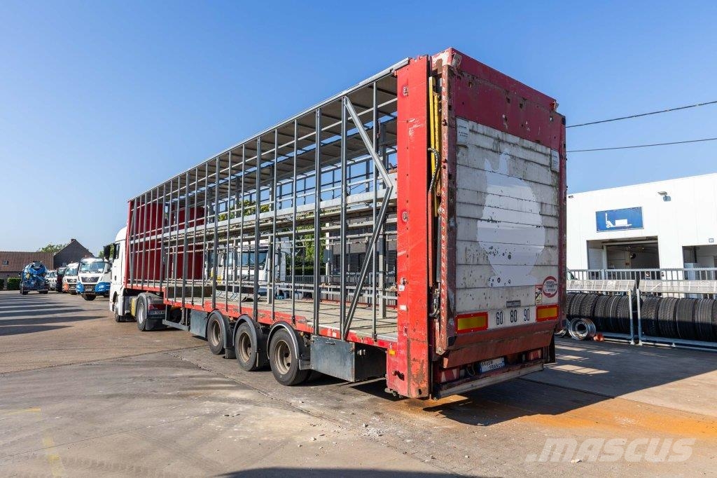 Lecitrailer CUELLO CISNE 3E-RD+DOUBLE ETAGE+DHOLLANDIA 2TON Curtainsiderauflieger