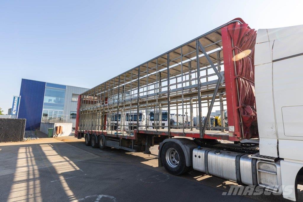Lecitrailer CUELLO CISNE 3E-RD+DOUBLE ETAGE+DHOLLANDIA 2TON Semi remorque à rideaux coulissants (PLSC)