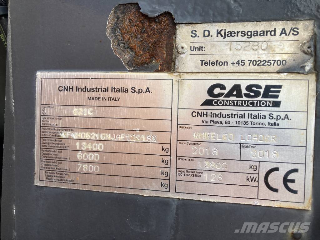 CASE 621G Φορτωτές με λάστιχα (Τροχοφόροι)